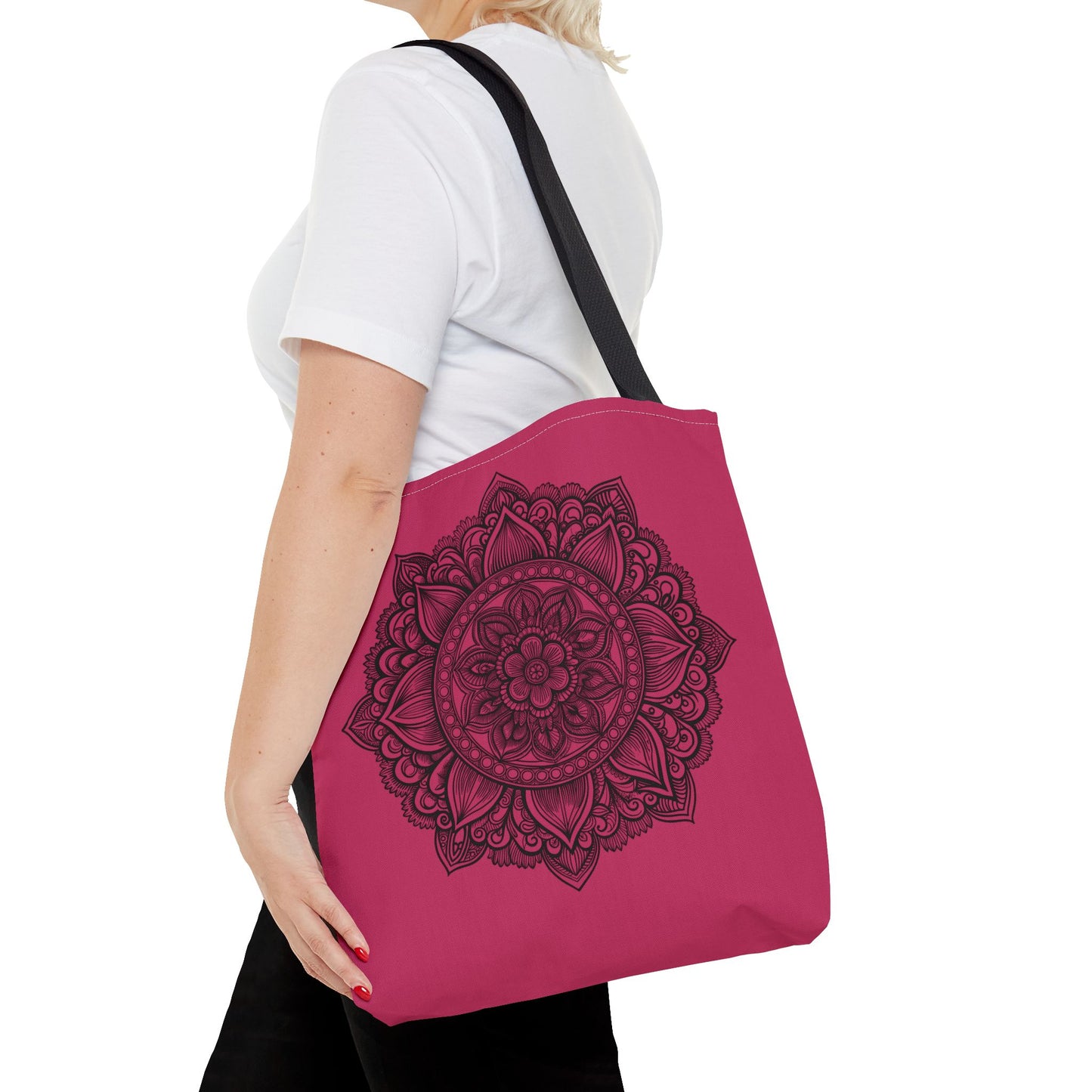 Mandala Tote Bag, Bohemian Style Bag, Eco-Friendly Shopping Bag, Gift for Her, Yoga Lover Tote