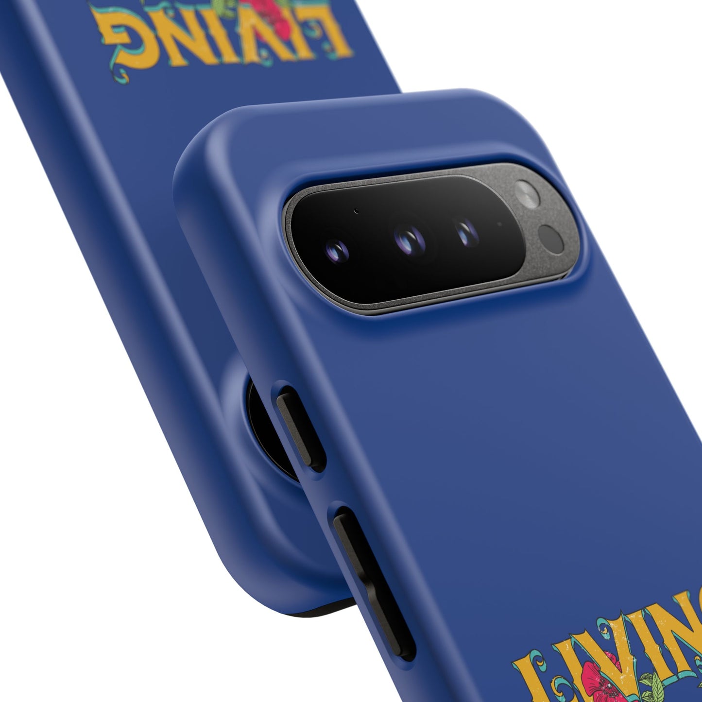 Living the Dream Phone Case, Floral Phone Cover, Tough Phone Case, Inspirational Gift, Boho Style Accessory, Dreamer Case