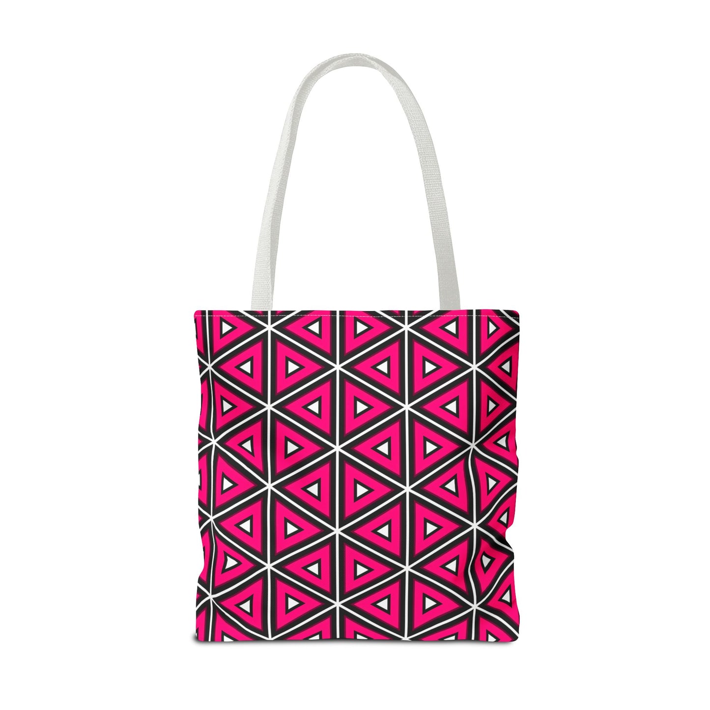 Vibrant Geometric Tote Bag, Trendy Shopping Tote, Cute Carry-All