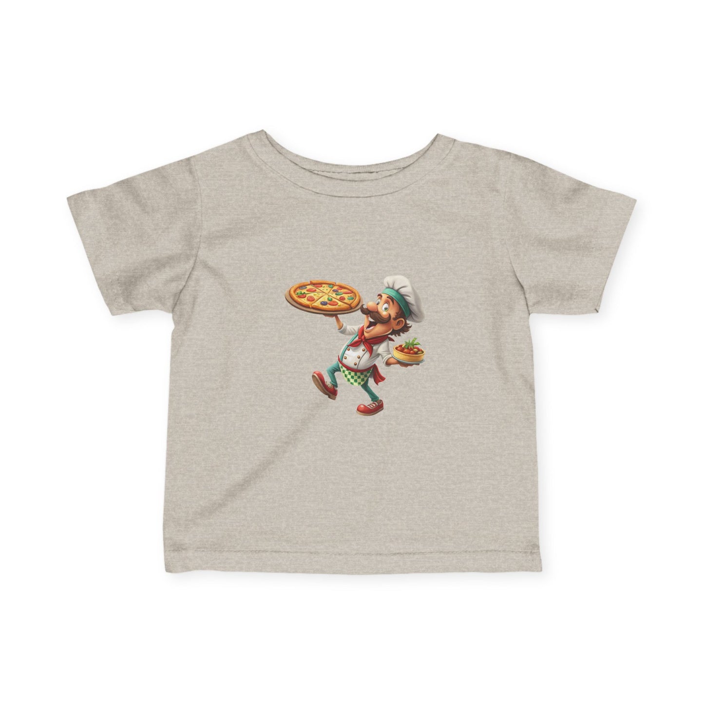 Pizza Chef Infant Tee, Cute Baby T-Shirt, Toddler Pizza Shirt, Gift for Little Chefs, Kids Cooking Outfit, Whimsical Baby Clothes