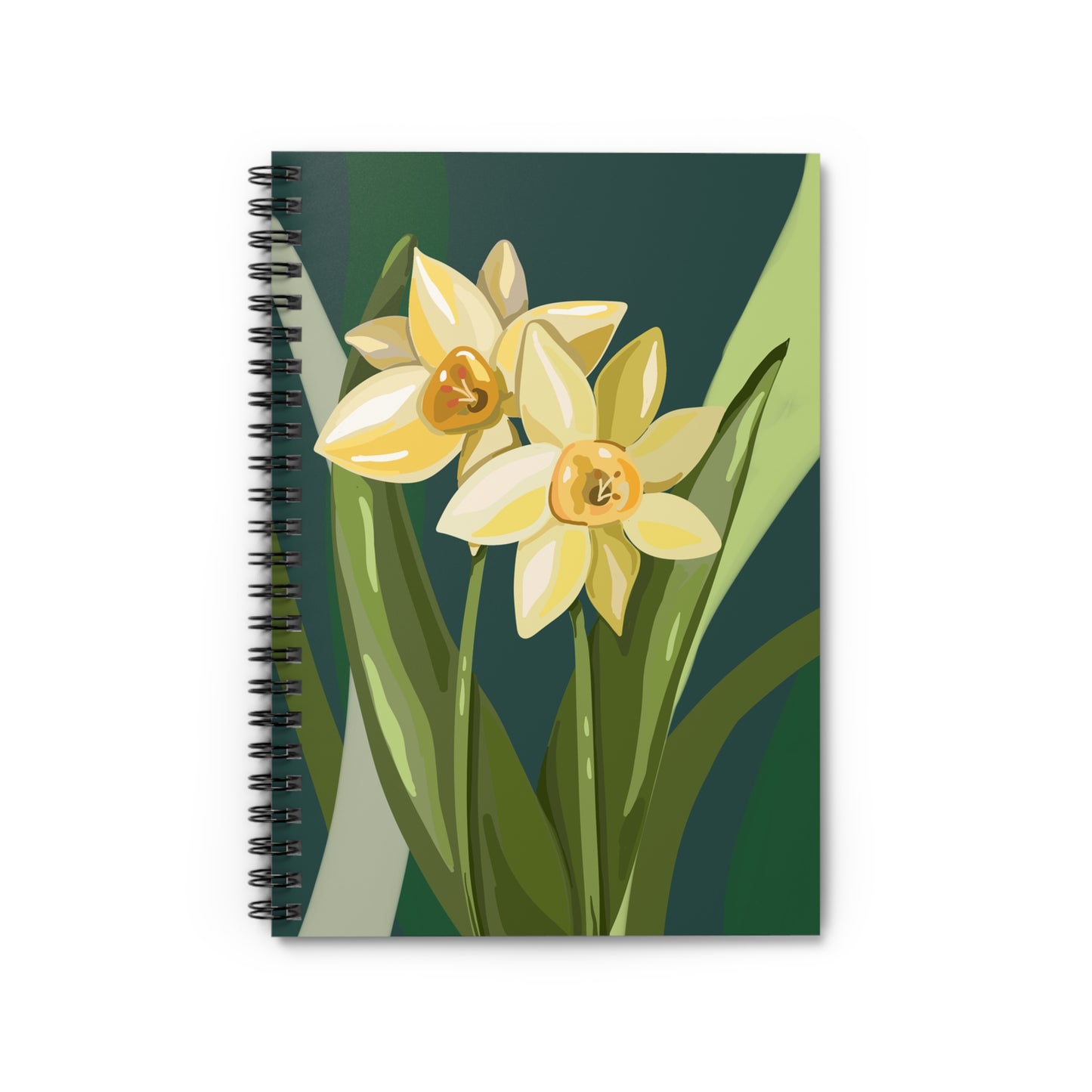 Floral Spiral Notebook - Ruled Line | Perfect for Journaling, Sketching, Gifts, Stationery Lovers, Spring Decor