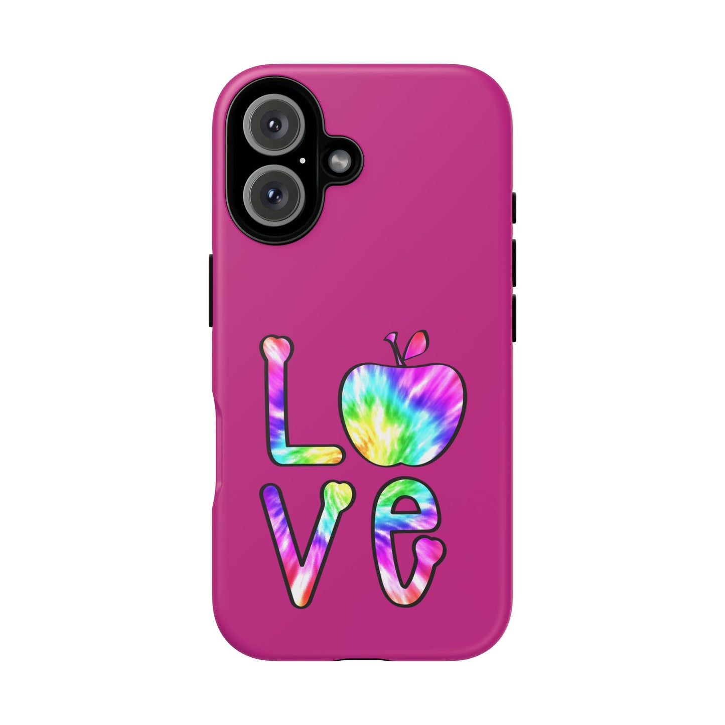 Colorful Love Phone Case, Tough Cases for iPhone, Cute Phone Accessory, Gift for Her, Summer Vibe Phone Cover