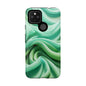 Stylish Phone Case, Tough Case, Green Abstract Design, Cell Phone Cover, Unique Gift, Trendy Accessory