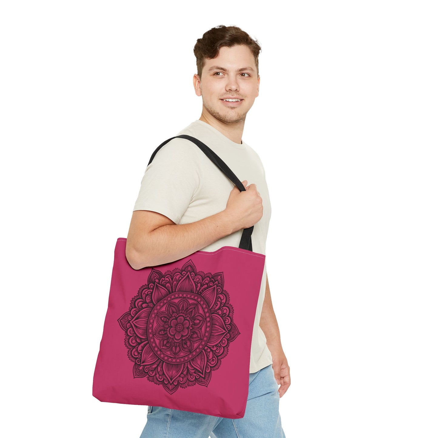 Mandala Tote Bag, Bohemian Style Bag, Eco-Friendly Shopping Bag, Gift for Her, Yoga Lover Tote