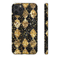Elegant Gold & Black Phone Case for Tough Protection