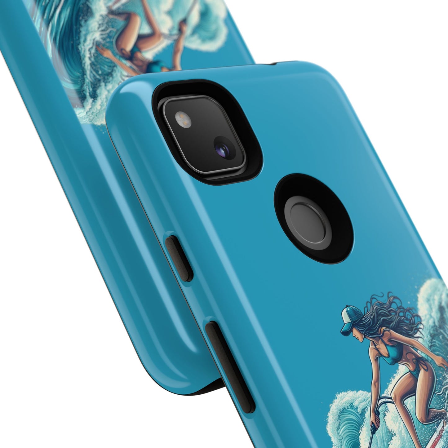 Surfing Phone Case, Coastal Vibes Phone Cover, Tough Cases for Beach Lovers, Ocean Art Phone Accessories, Summer Gift Idea
