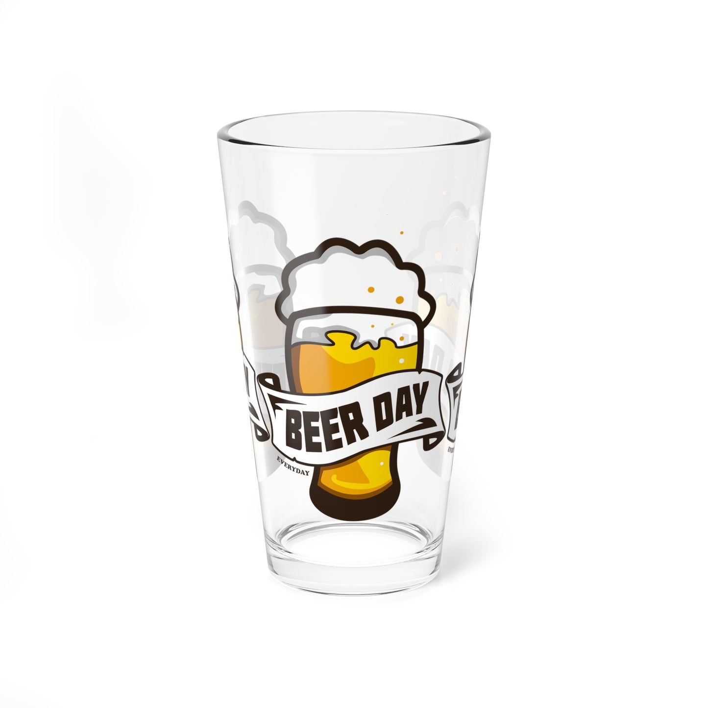Beer Day Mixing Glass, 16oz Beer Glass, Perfect for Beer Lovers, Party Gifts, Barware, Craft Beer Enthusiasts