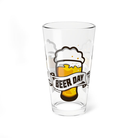 Beer Day Mixing Glass, 16oz Beer Glass, Perfect for Beer Lovers, Party Gifts, Barware, Craft Beer Enthusiasts