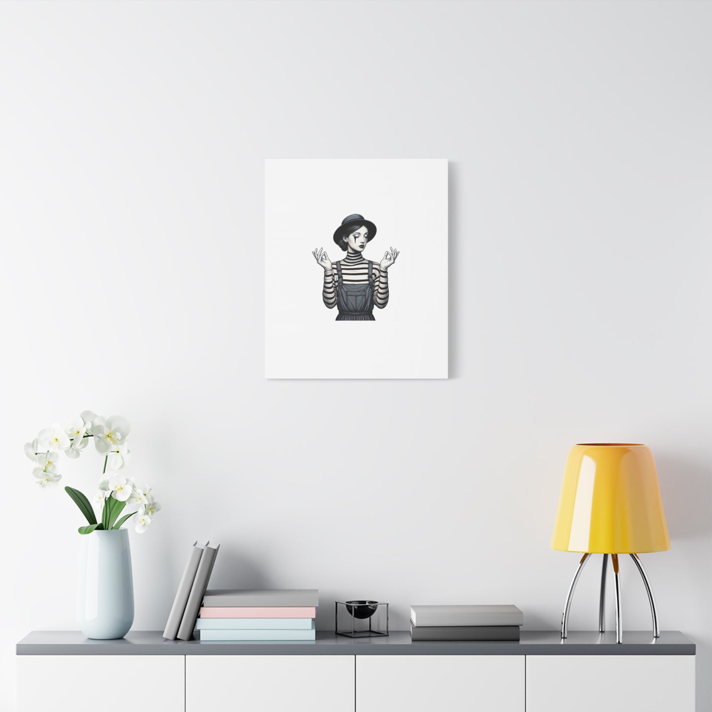 Meditative Striped Canvas Wall Art | Modern Boho Decor, Gift for Art Lovers, Minimalist Home Accent, Gallery Wall Art