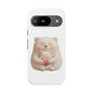 Cute Bear Phone Case, Tough Cases, Animal Lover Gift, Kids Accessories, Mother’s Day, Heartwarming Design