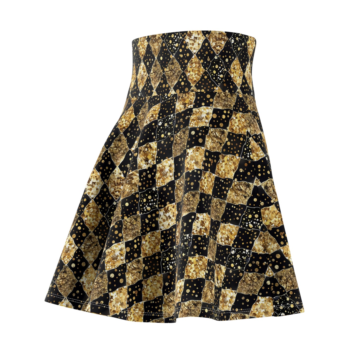 Chic Patterned Skater Skirt for Trendy Women