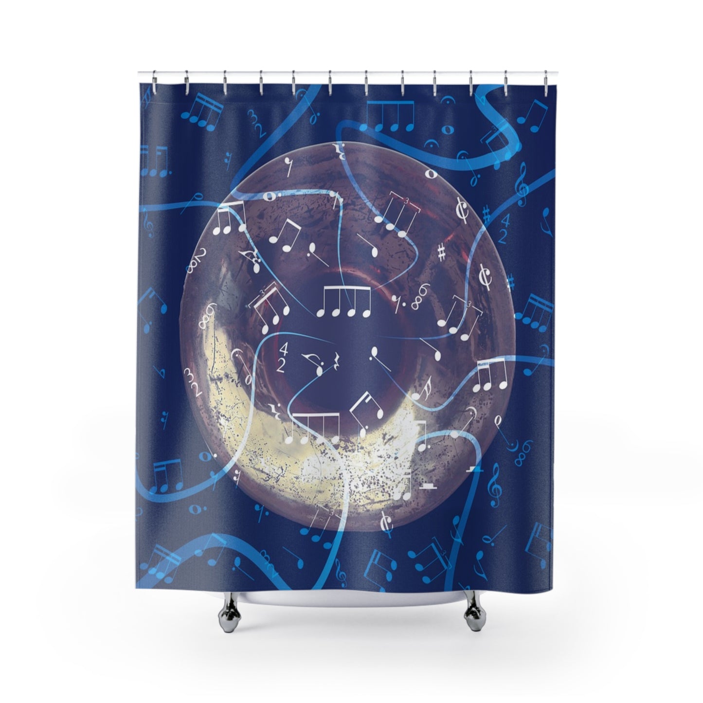 Musical Notes Shower Curtains - Bathroom Decor, Music Lover Gift, Home Decoration, Unique Shower Curtain, Art Shower Curtain