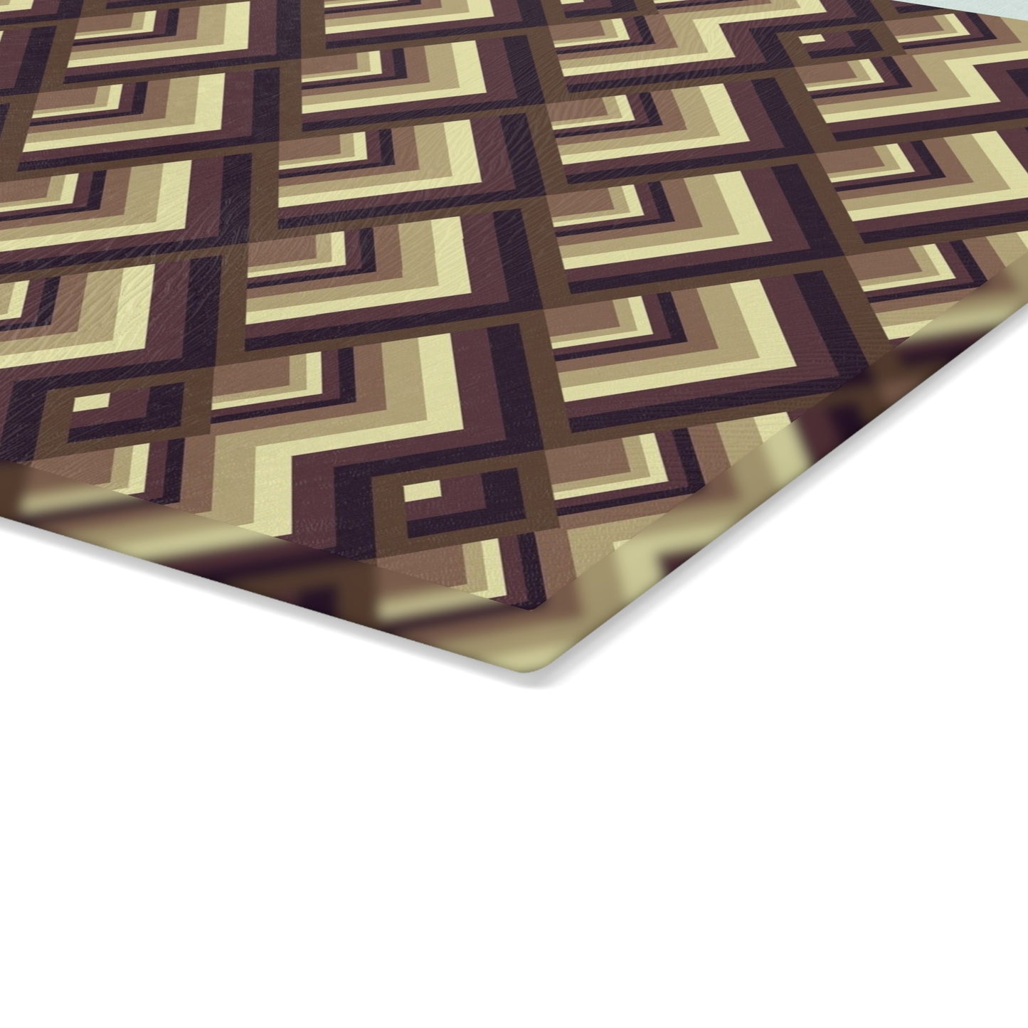 Geometric Glass Cutting Board, Modern Kitchen Decor, Unique Gift for Chefs, Housewarming, Wedding, Rustic Kitchen