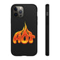 Stylish Phone Case, Hot Flames Design, Gift for Teens, Trendy Accessory, Protective Cover, Unique Phone Case
