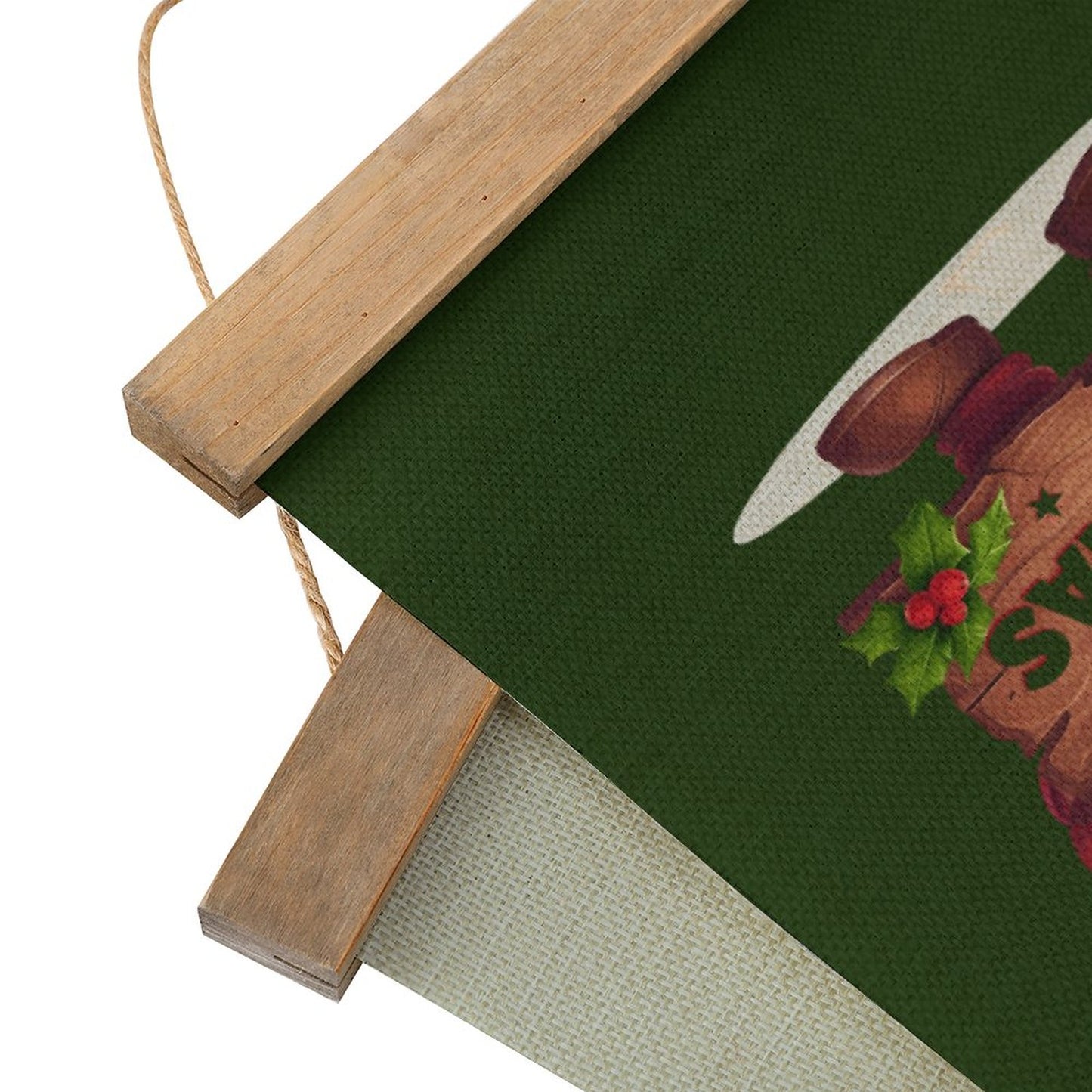 Framed Flax Painting Wall Decor