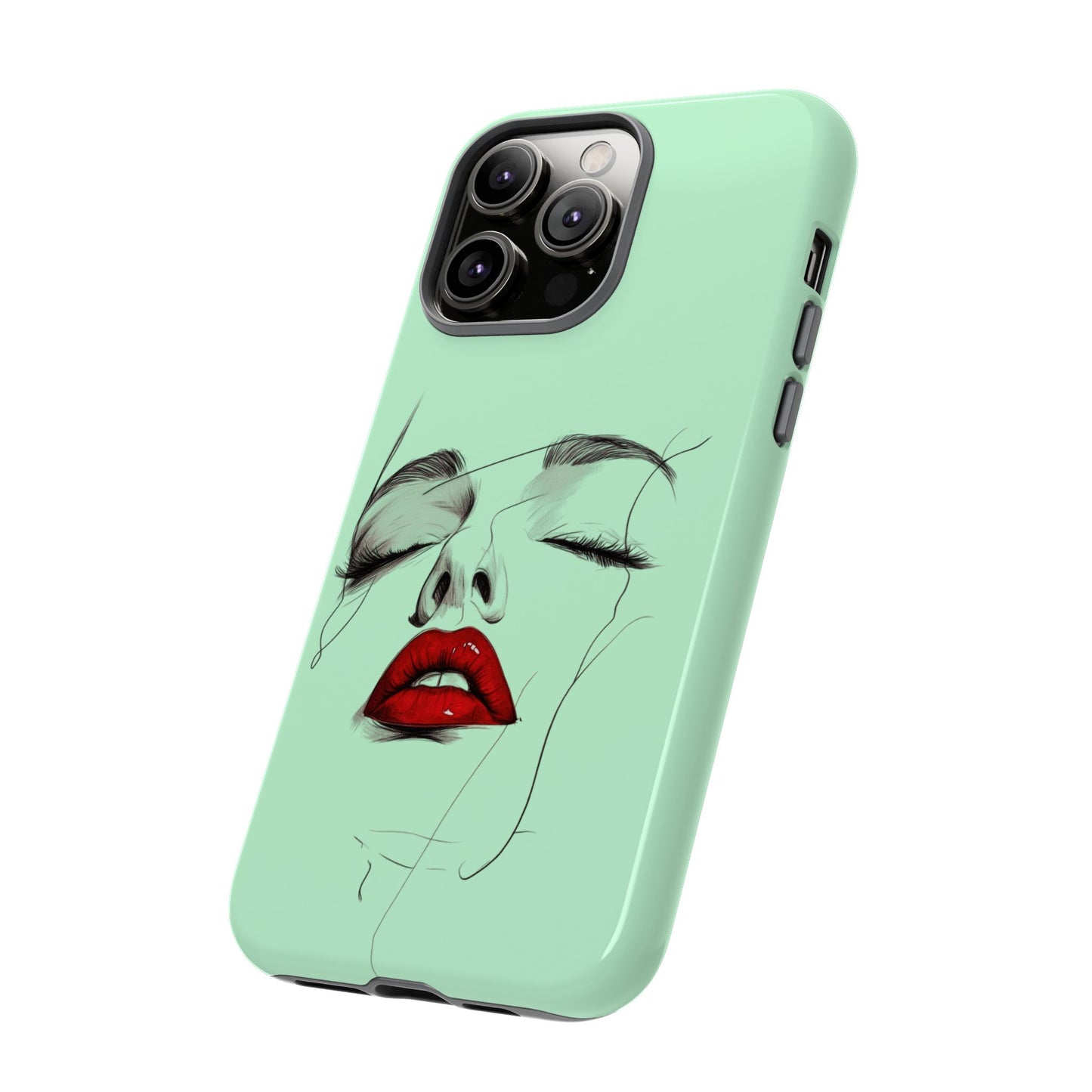 Stylish Phone Case, Artistic Phone Cover, Trendy Tech Accessory, Unique Cell Phone Protector, Gift for Her, Modern Aesthetic