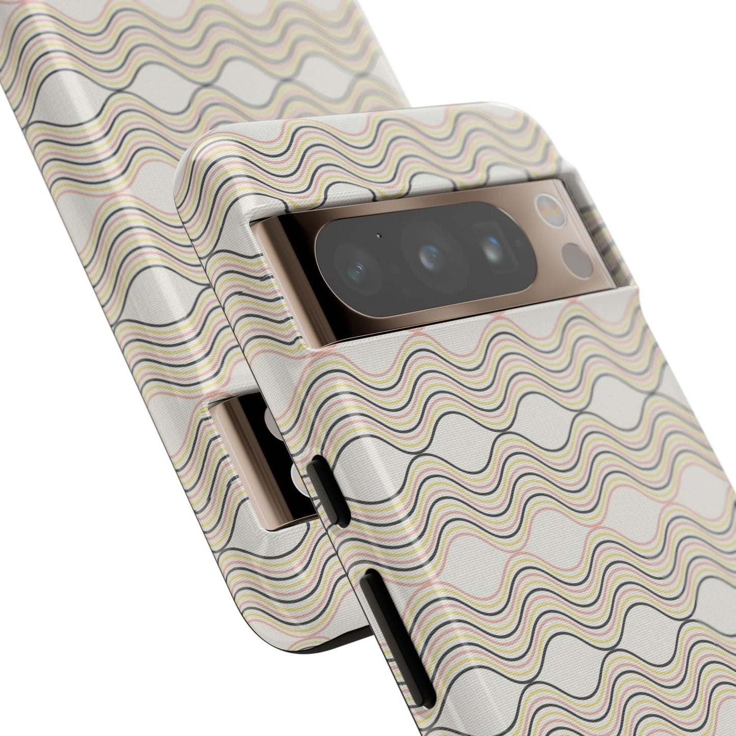 Stylish Phone Case for Tough Protection, Wavy Design, Chic Accessory, Gift for Her, Trendy Tech, Holiday Gift Idea