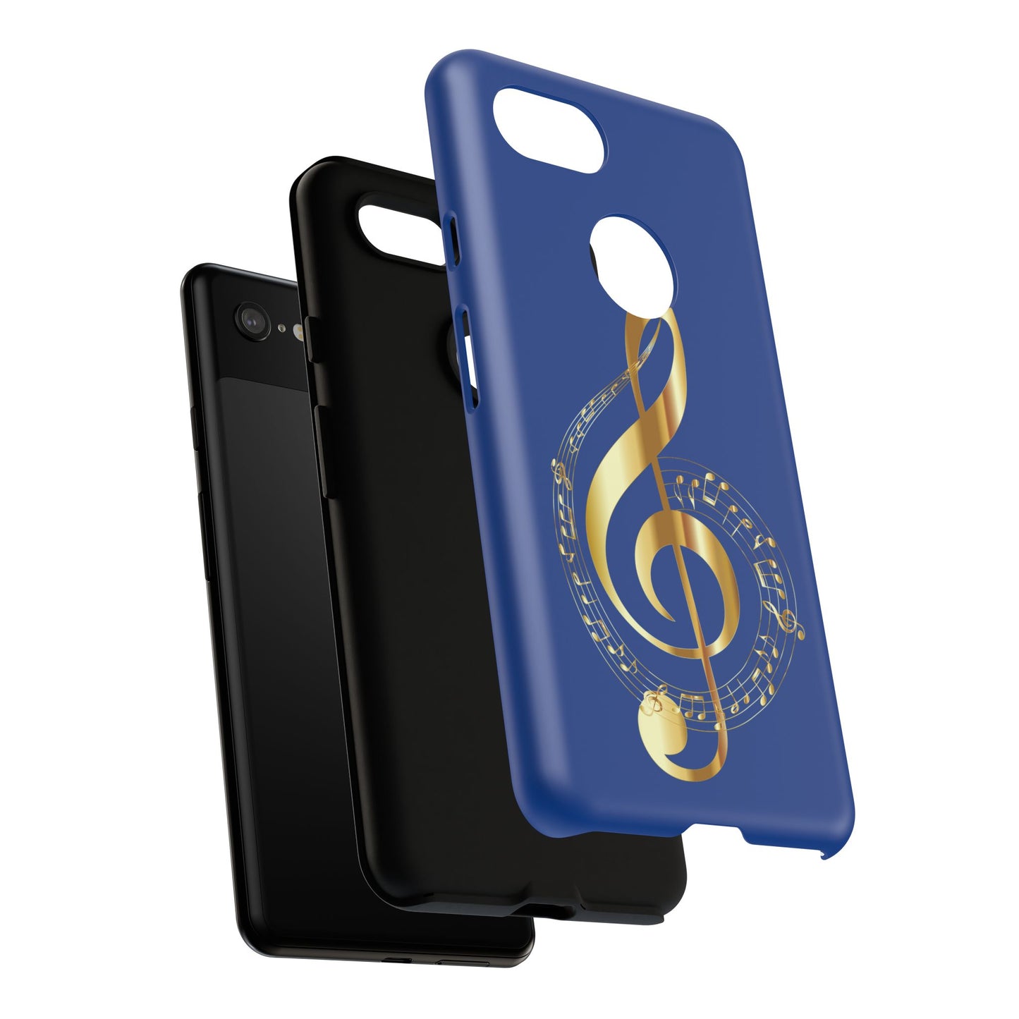Tough Cases Blue and Gold Musical Note