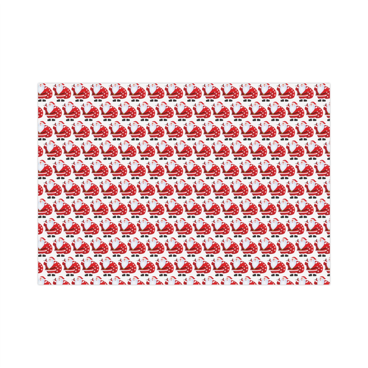 Festive Santa Gift Wrap Paper | Wrapping for Holidays, Christmas, Birthdays, Party Decor, Eco-Friendly Gift Wrap