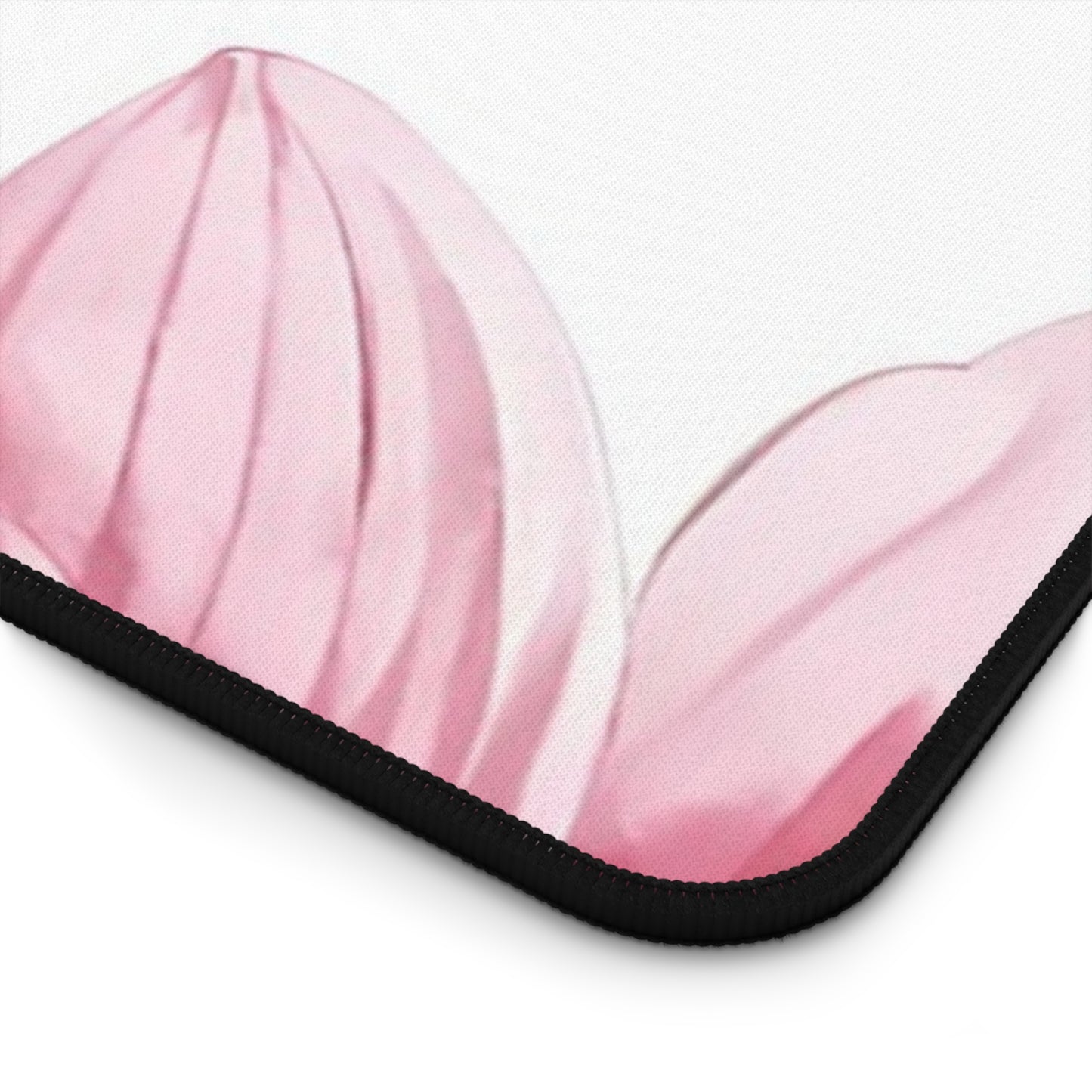 Floral Succulent Desk Mat — Green & Pink Botanical Mouse Pad