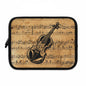 Vintage Music Laptop Sleeve with Violin Design, Music Lover Gift, Geeky Accessory, Musician Laptop Case, Unique Tech Sleeve