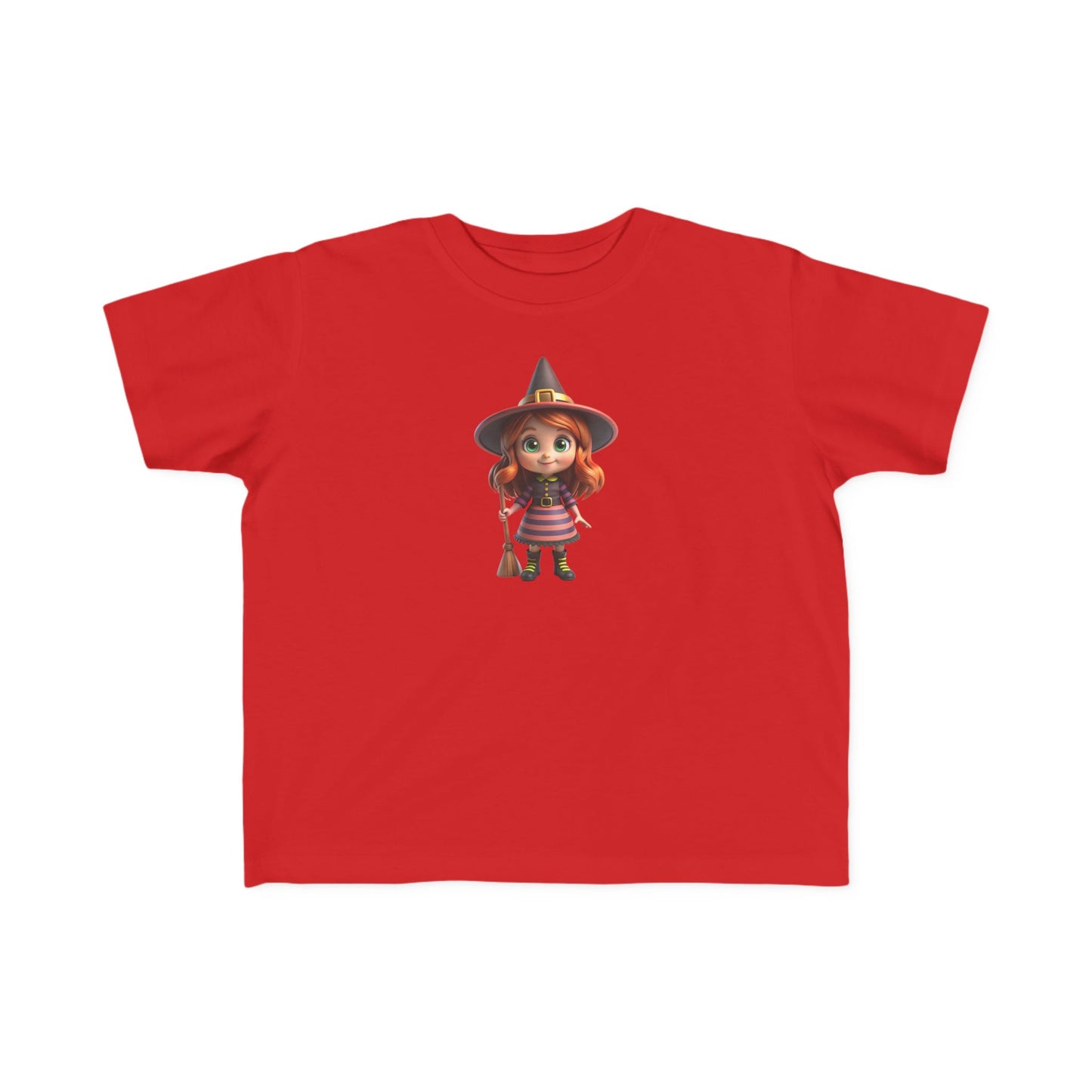 Toddler Halloween Witch Tee - Cute Witch Design, Kids Halloween Shirt, Toddler Costume Tee, Toddler's Fine Jersey Tee, Spooky Season [...]