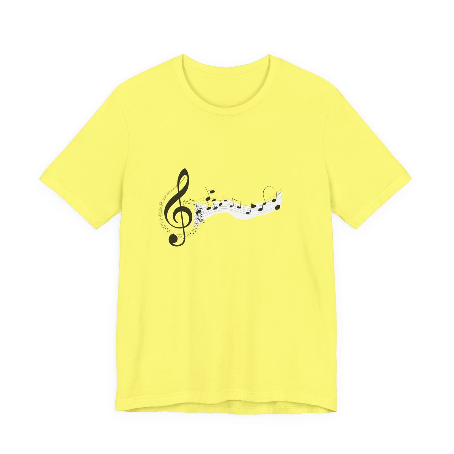 Musical Notes Short Sleeve Tee for Music Lovers