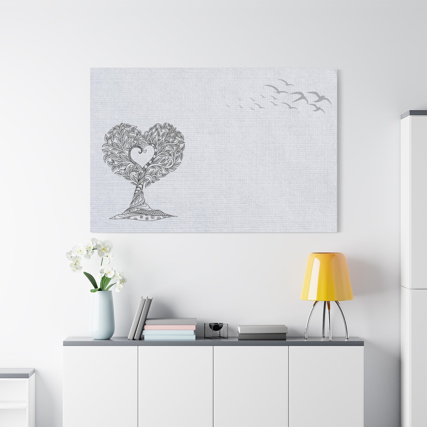 Matte Canvas, Stretched, 1.25" - Heart Tree