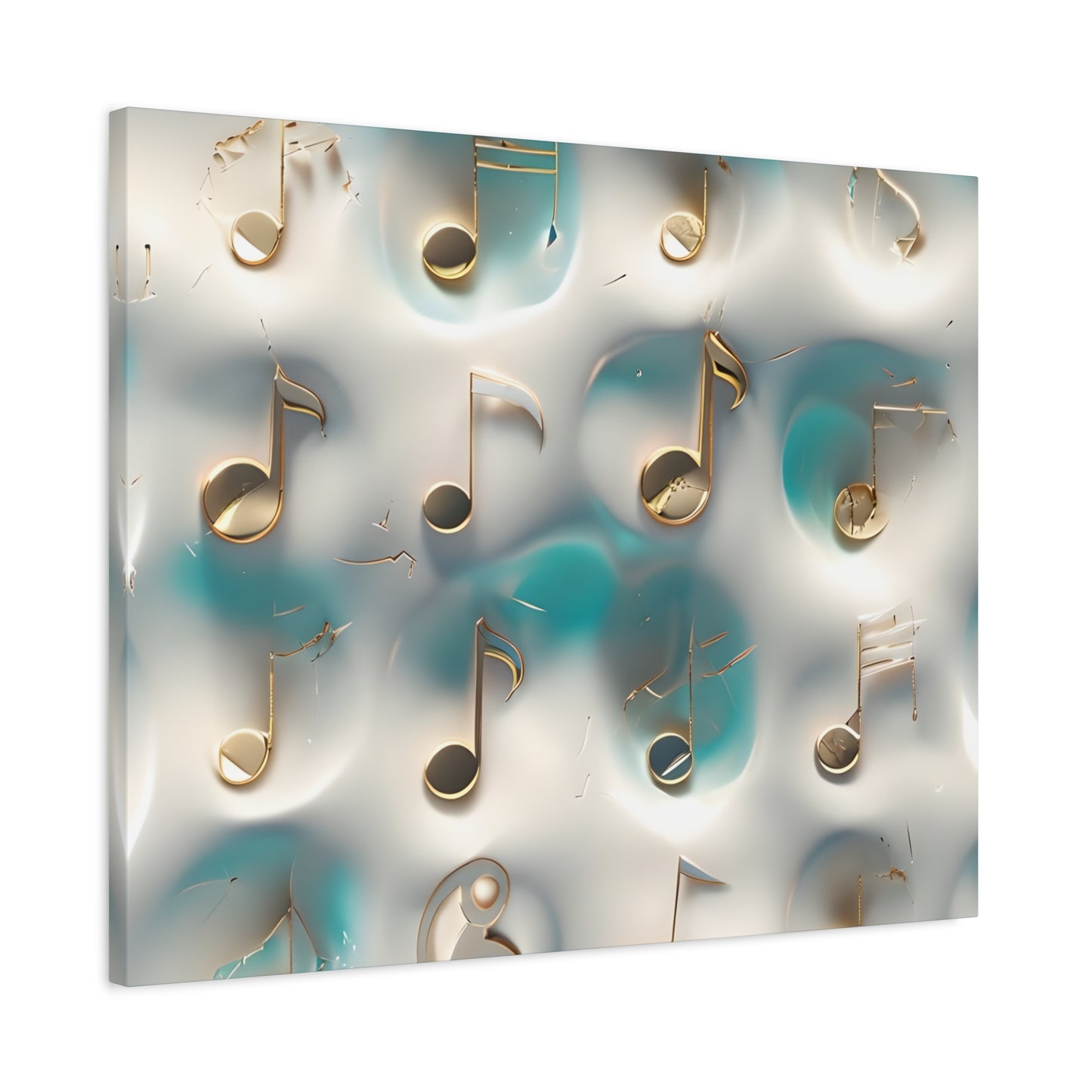 Musical Notes Wall Art Canvas, Elegant Home Decor, Perfect for Musicians, Music Lovers, Gifts for Music Teachers, Unique Art Piece