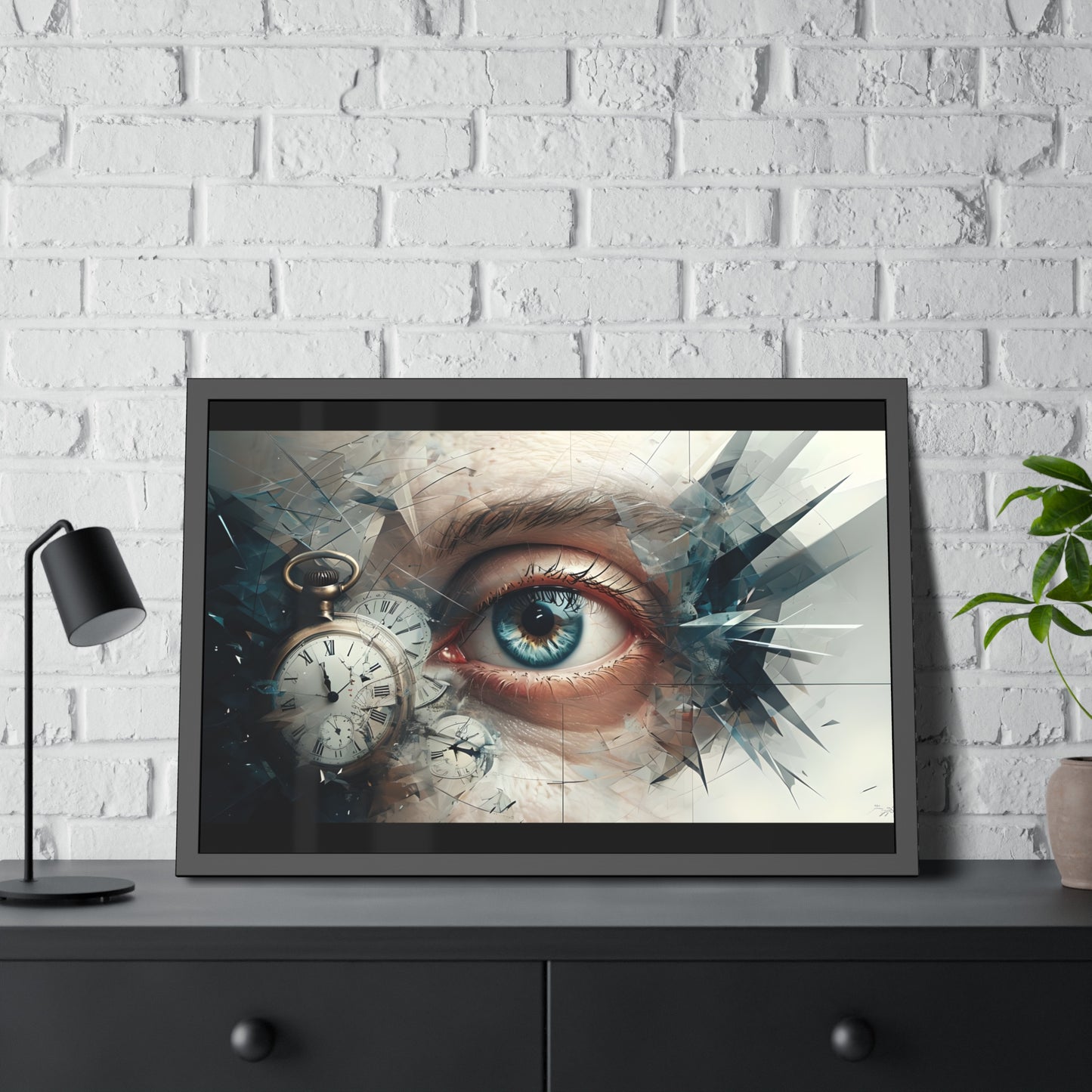 Surreal Eye Art Framed Poster