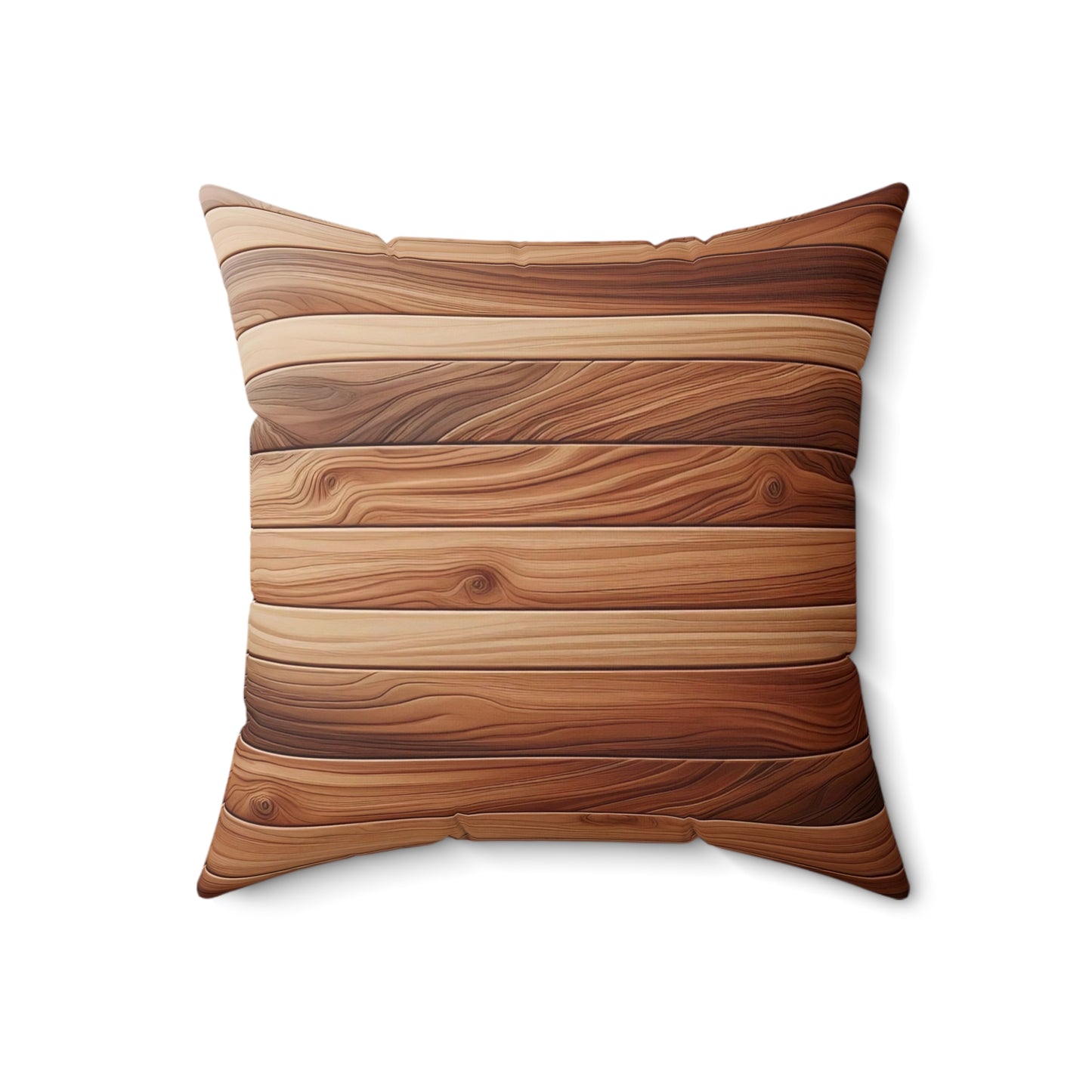 Rustic Wood Pattern Pillow - Cozy Home Decor, Boho Cushion, Farmhouse Style, Gift for Nature Lovers, Living Room Accent