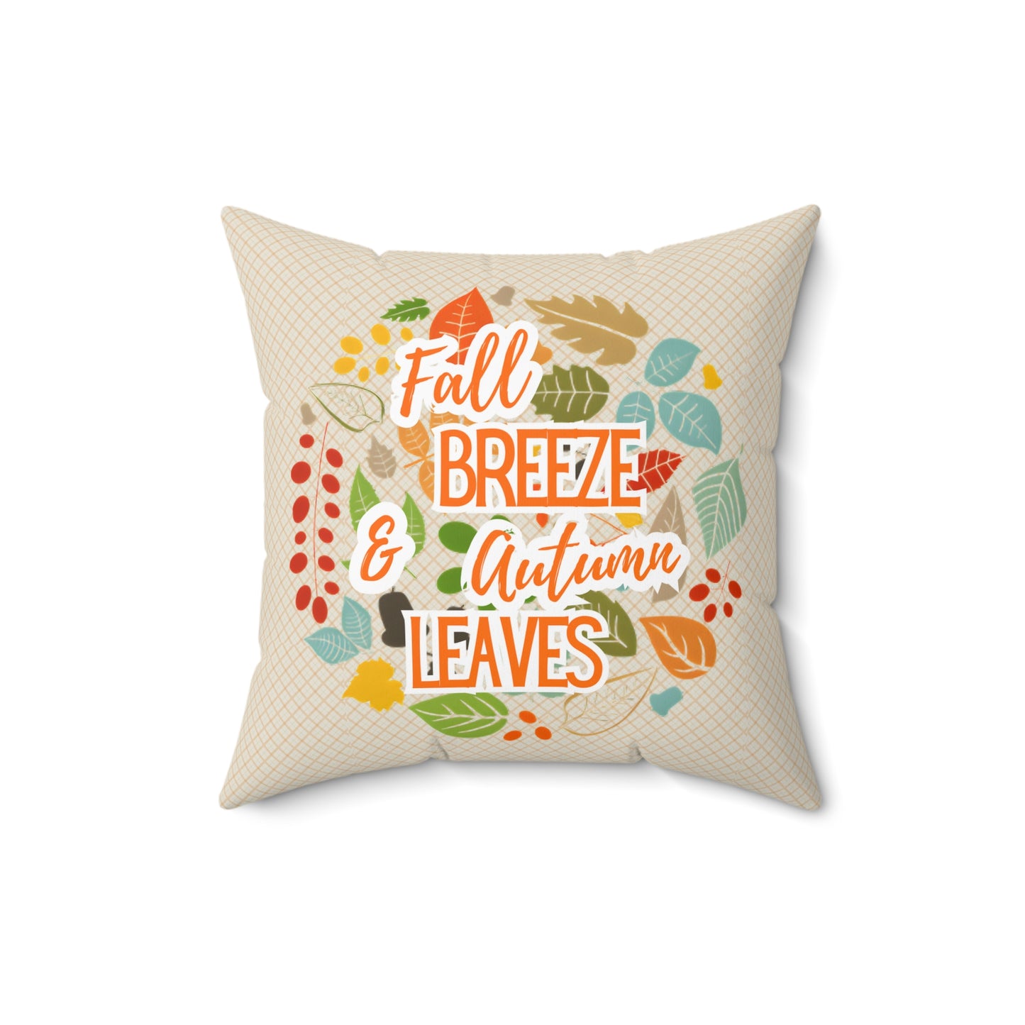 Autumn Throw Pillow - Fall Breeze & Autumn Leaves Decor, Cozy Home Accent, Seasonal Cushion, Thanksgiving Gift, Rustic Decor