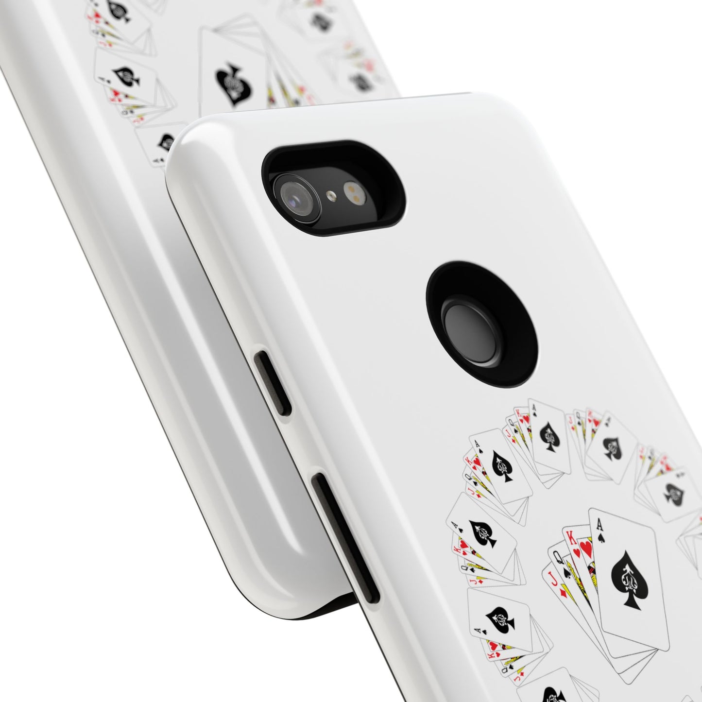 Tough Cases Phone Case, Floral Playing Cards Design, Cute Gift for Gamers, Unique Accessories for Friends, Fun Party Favor