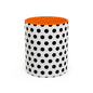 Elegant Polka Dot Mug - Stylish Coffee Cup for Home, Office, Gift for Birthdays, Anniversaries, Holidays, Unique Drinkware