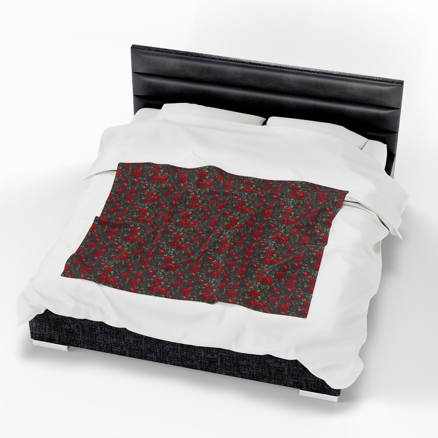 Cozy Floral Velveteen Plush Blanket - Soft Throw for Home Decor, Gifts, Christmas, Bedding, Living Room, Warmth