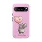 Cute Hippo Phone Case | Good Vibes, Gift for Friends, Cute Phone Accessories, Animal Lover Gift, Happy Phone Cover