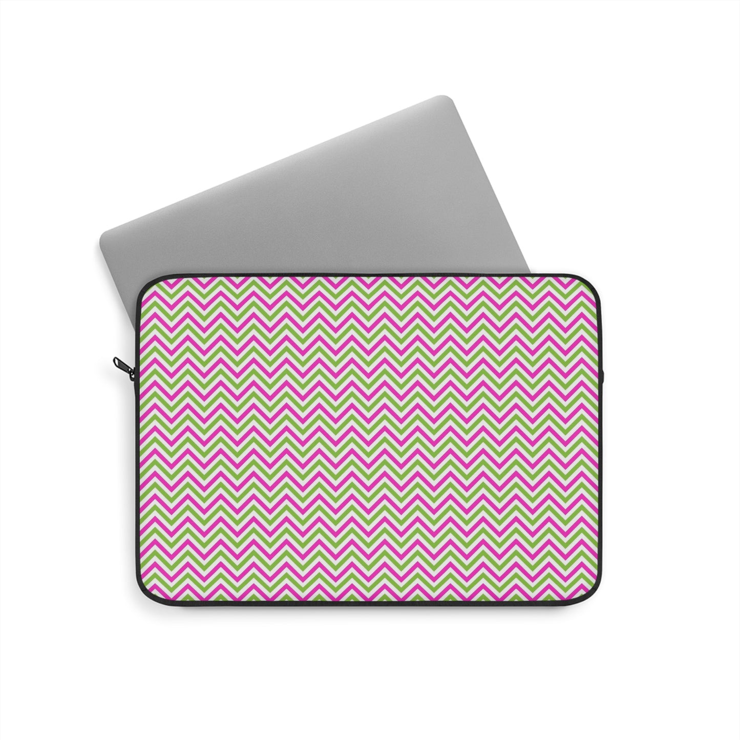 Colorful Chevron Laptop Sleeve, Cute Tech Organizer, Perfect Gift for Students, Work, and Travel, Stylish Computer Case