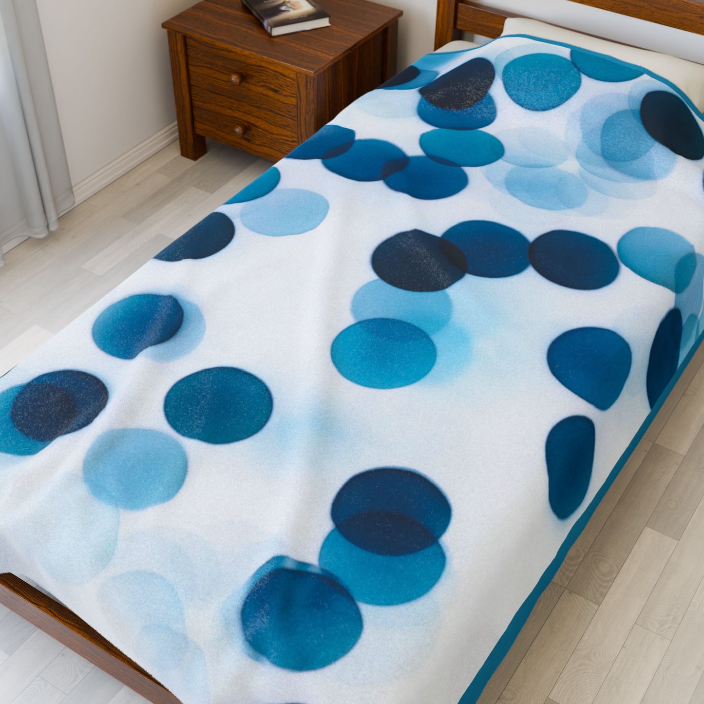 Cozy Velveteen Plush Blanket | Soft Throw for Home, Decorative Comforter, Gift for Anniversary, Winter Luxe Decor, Bedding Accessory