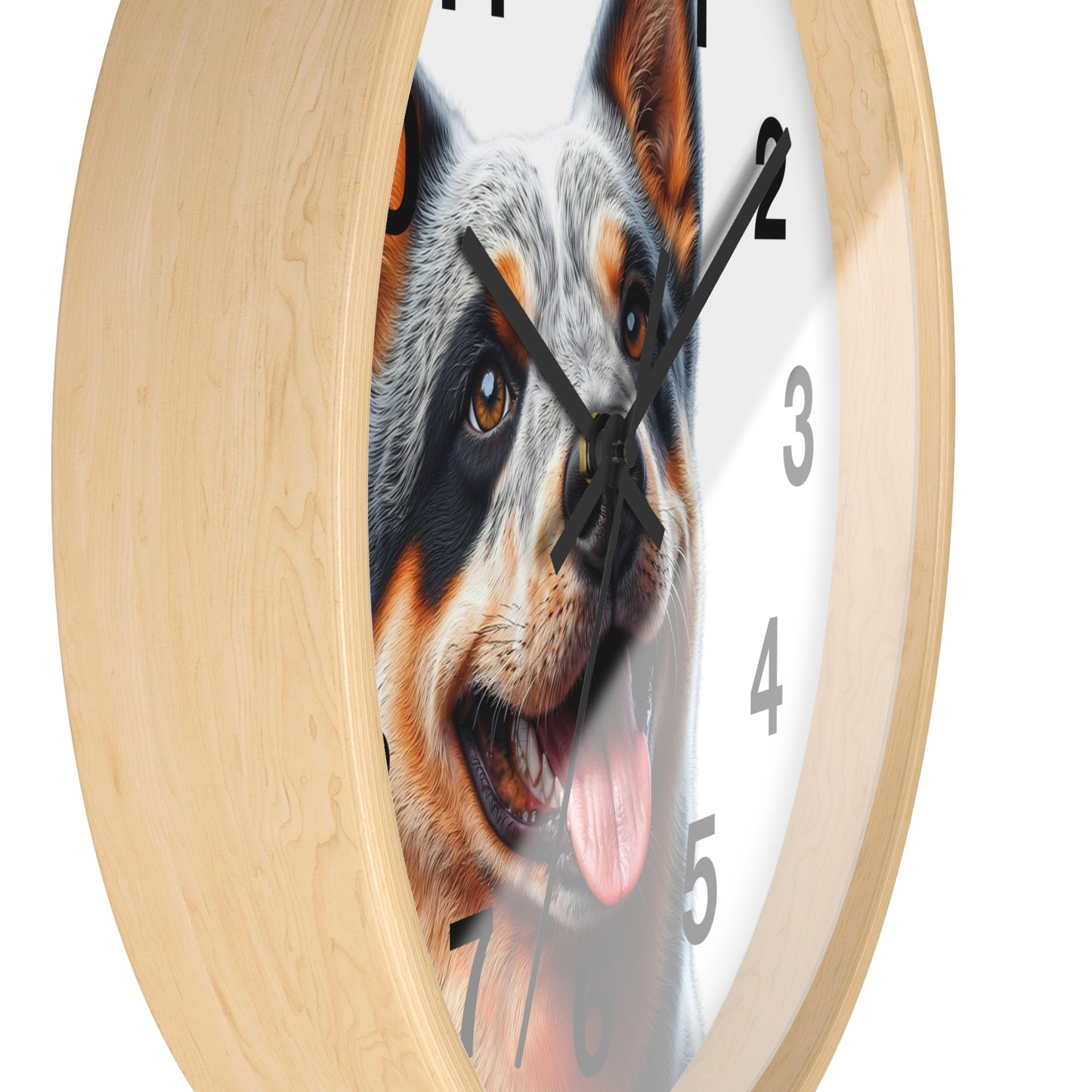 Australian Cattle Dog Wall Clock — Happy Blue Heeler Pet Decor