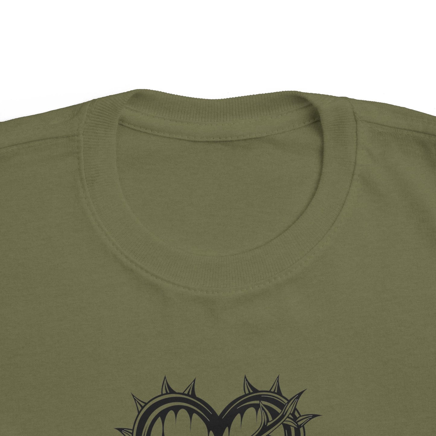 Toddler's Heart & Thorn Tee, Cute Kids T-Shirt, Children's Graphic Shirt, Gift for Toddlers, Cool Summer Outfit