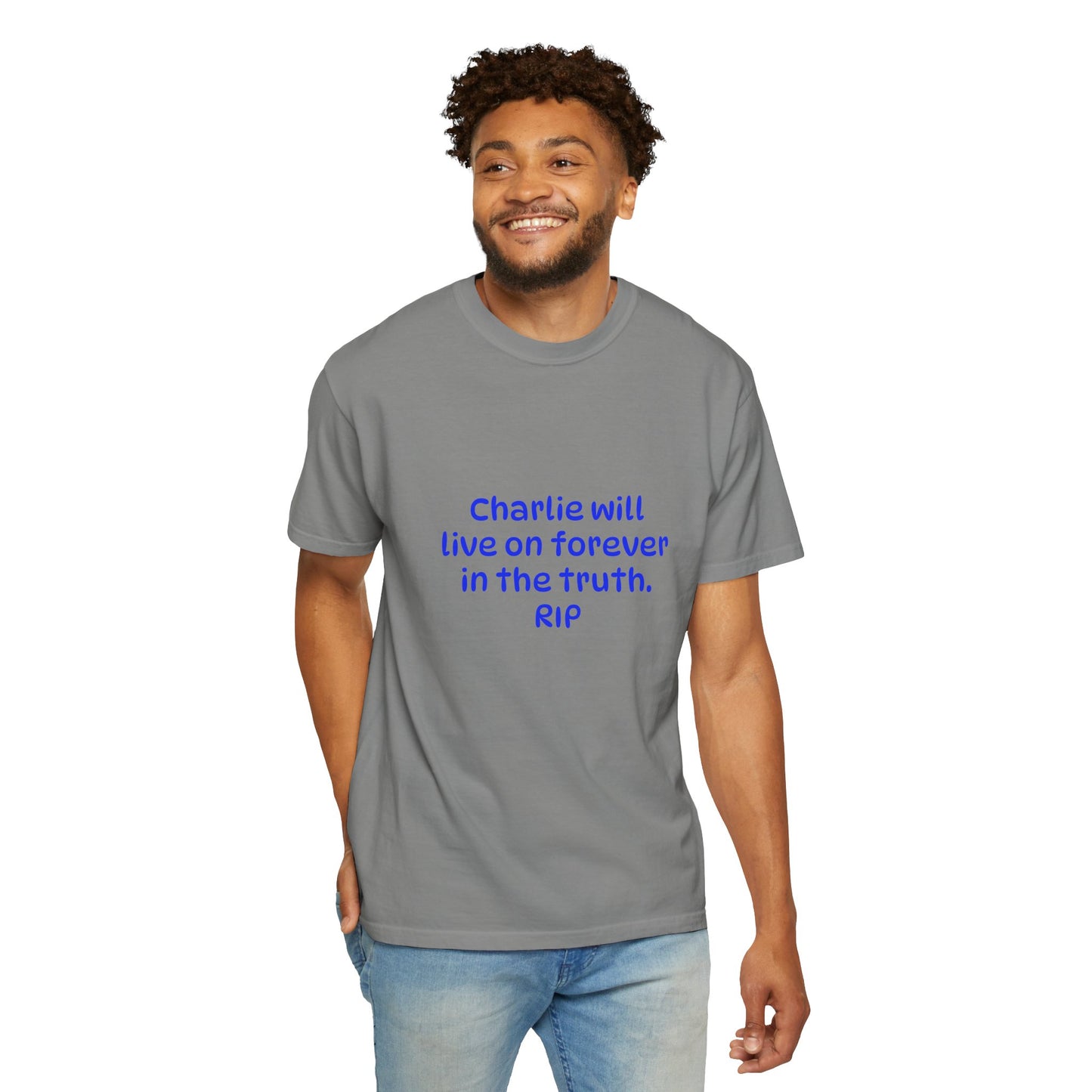 Inspirational Quote T-Shirt, Unisex Cotton Tee, Charlie Forever Shirt, Motivational Apparel, Gift for Friends, Casual Wear, Thoughtful [...]