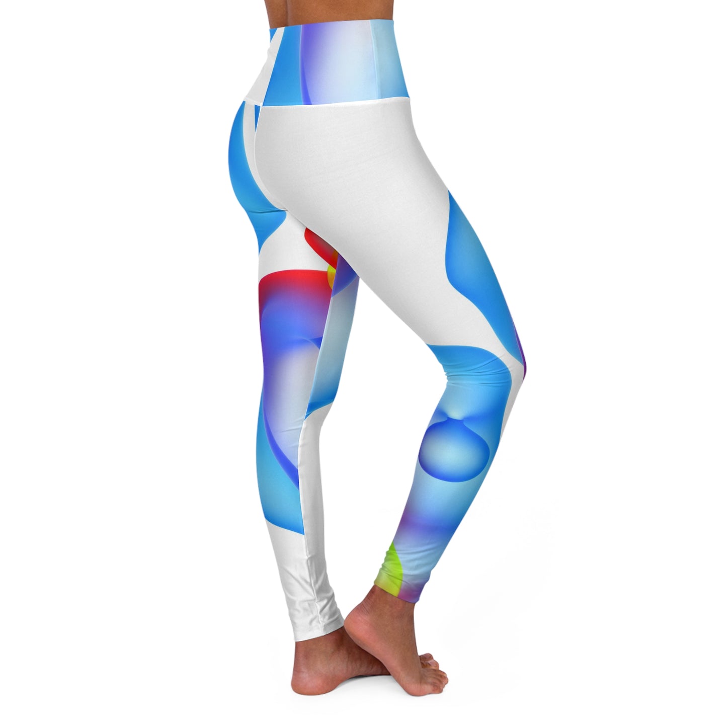 Vibrant High Waisted Yoga Leggings, Colorful Workout Pants for Fitness, Stylish Activewear for Yoga, Dance & Gym