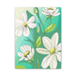 Matte Canvas, Stretched, 1.25" White Flowers
