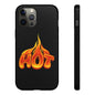 Stylish Phone Case, Hot Flames Design, Gift for Teens, Trendy Accessory, Protective Cover, Unique Phone Case