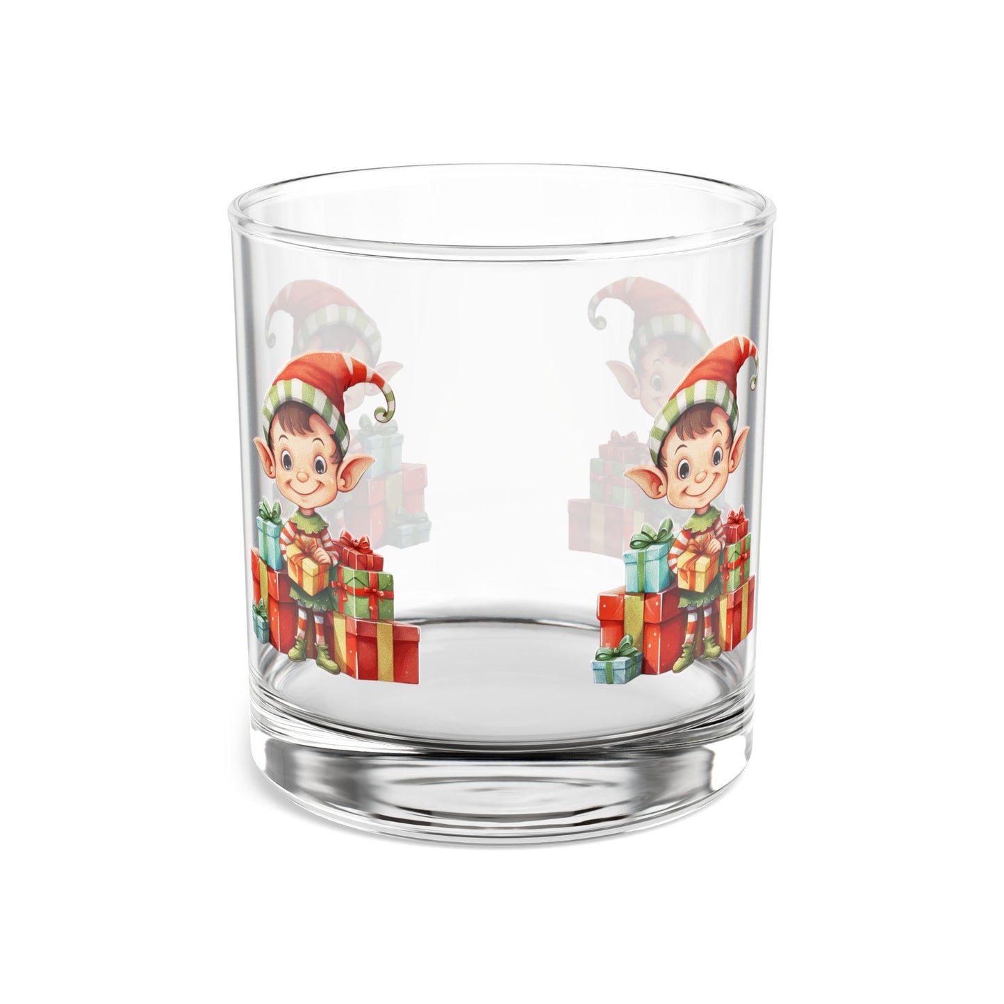 Whimsical Christmas Elf Rocks Glass, 10oz, Fun Holiday Drinkware, Perfect Gift for Elf Lovers, Festive Home Bar Decor, Kids' Party Glass