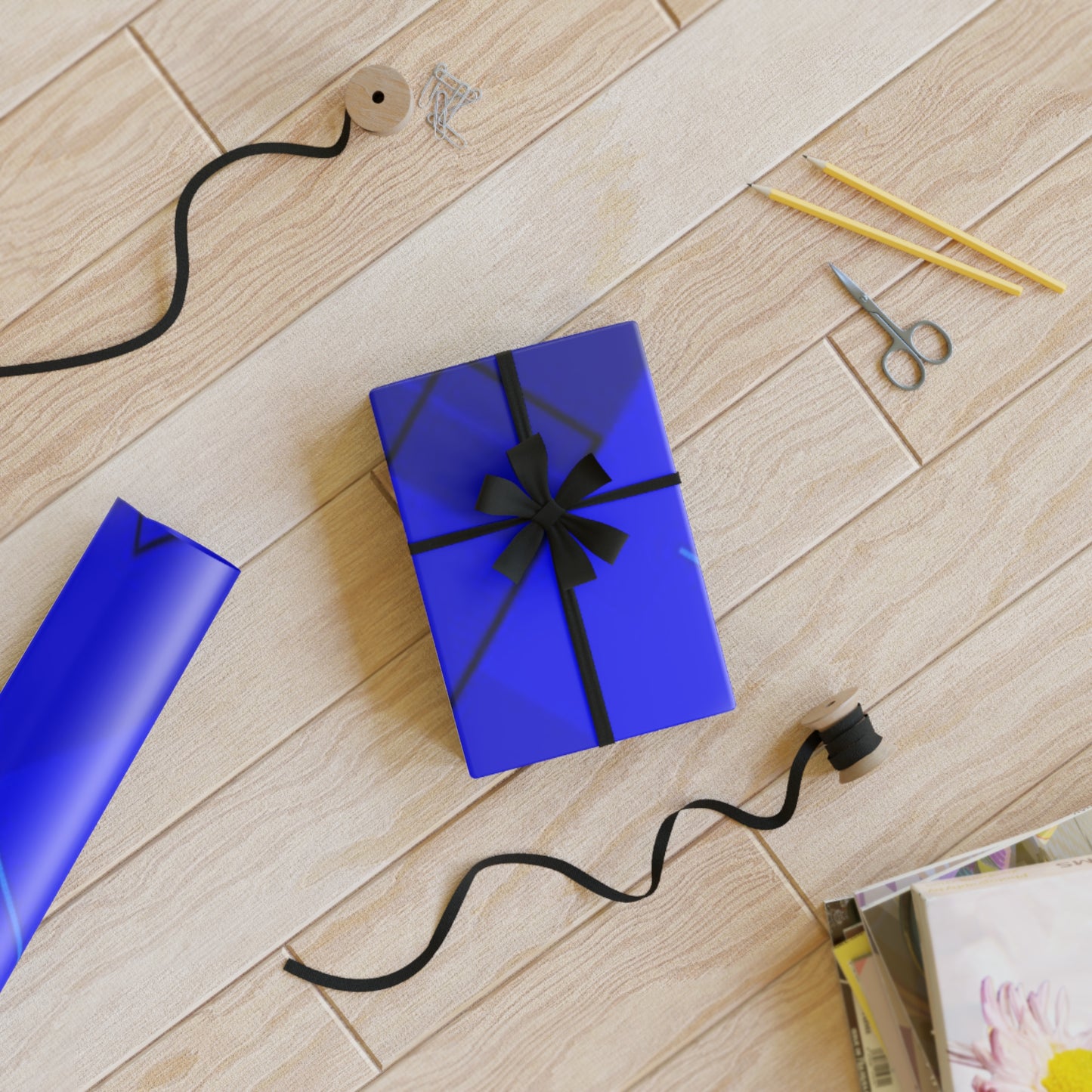 Elegant Blue Gift Wrapping Paper Roll, Beautiful Geometric Design Perfect for Birthdays, Holidays, Weddings, Anniversaries, and [...]