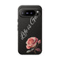 Floral Phone Case - Life is Good, Tough Phone Cover, Gift for Her, Rose Design, Personalized Phone Accessory, Stylish Tech Protector