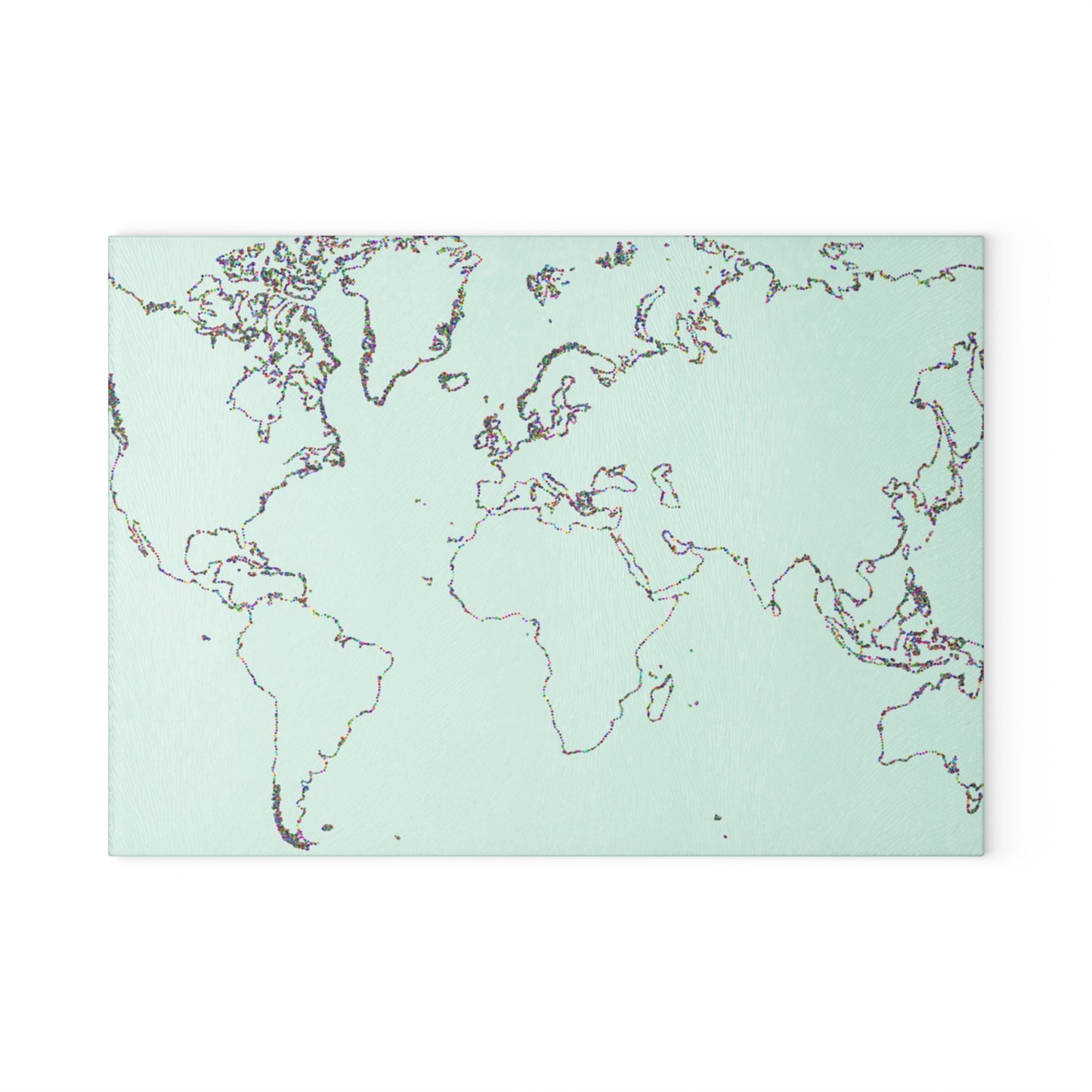 World Map Glass Cutting Board, Kitchen Decor, Unique Gift, Culinary Accessory, Home Cooking, Travel Enthusiast Gift