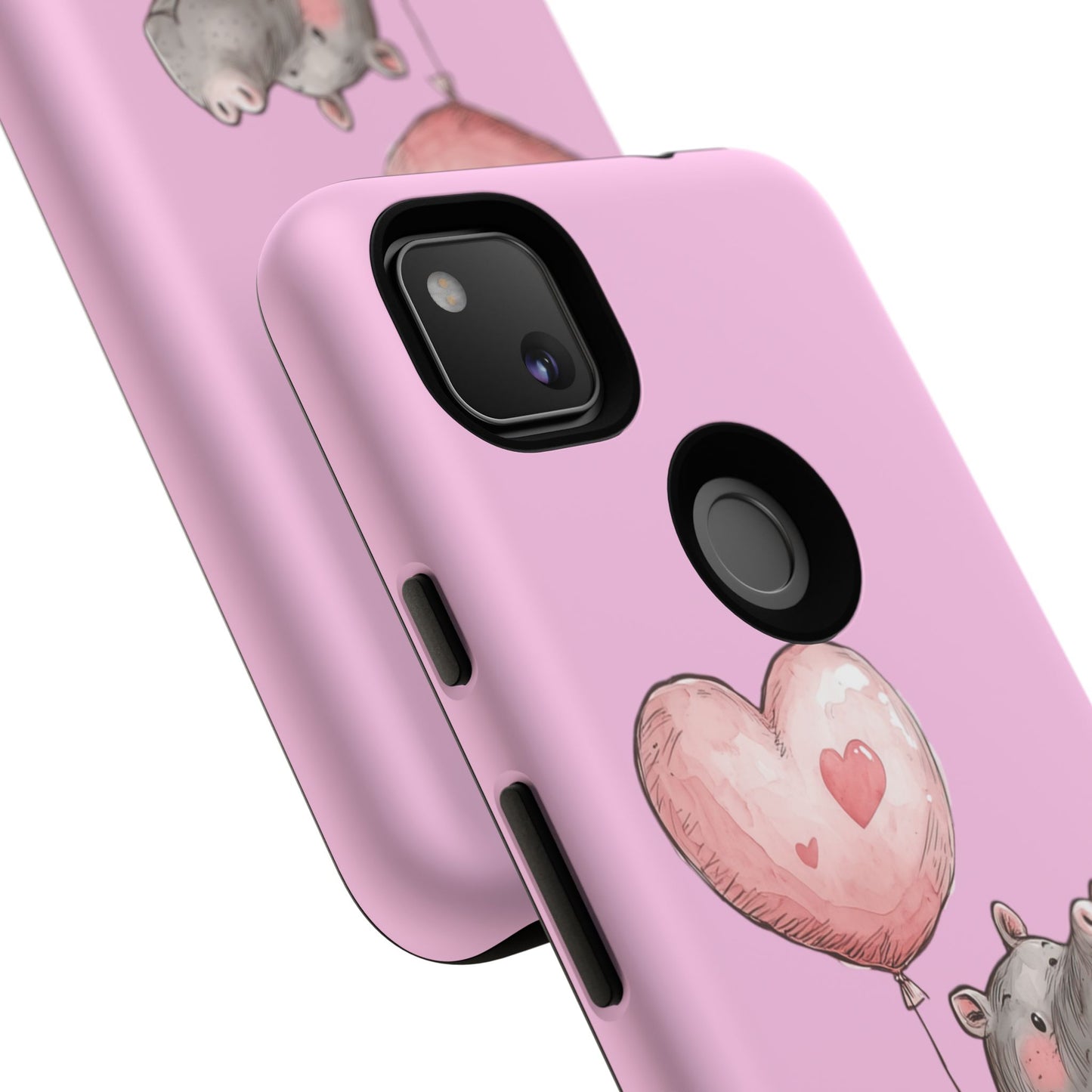 Cute Hippo Phone Case | Good Vibes, Gift for Friends, Cute Phone Accessories, Animal Lover Gift, Happy Phone Cover