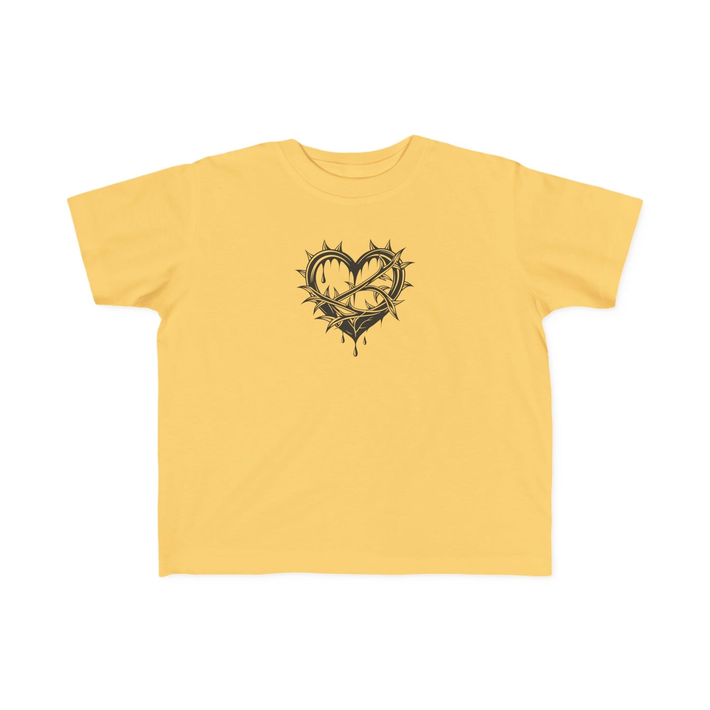 Toddler's Heart & Thorn Tee, Cute Kids T-Shirt, Children's Graphic Shirt, Gift for Toddlers, Cool Summer Outfit